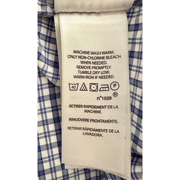 Ralph Lauren Mens Shirt Button Up Plaid Size M Blue Pony 100% Cotton - Picture 11 of 12